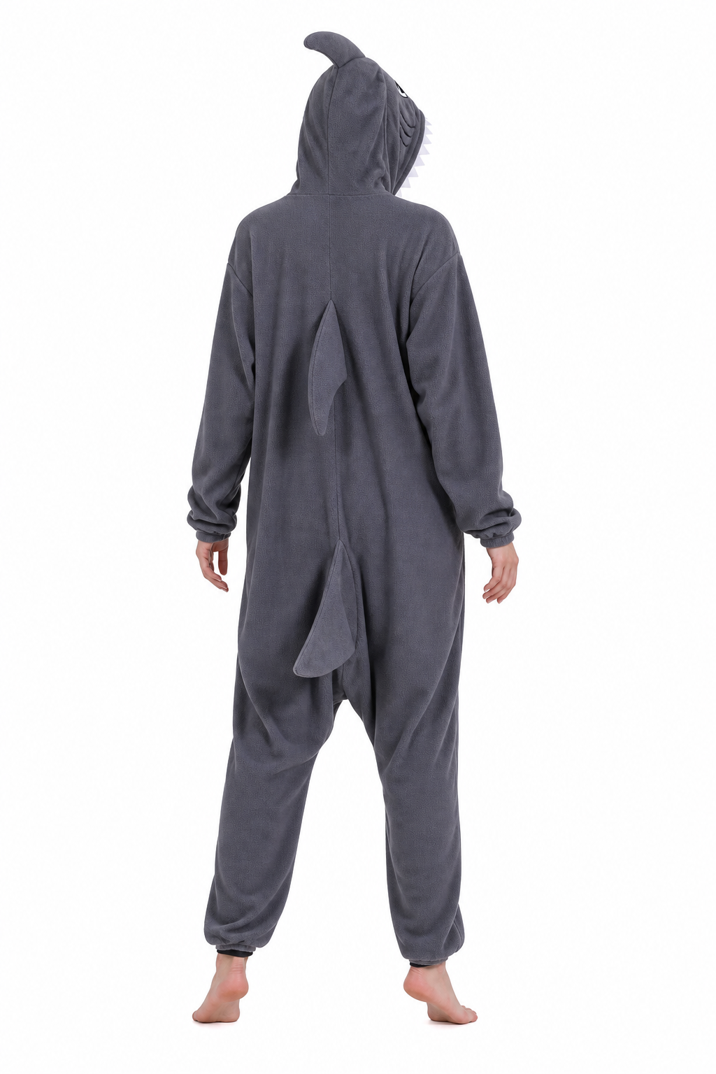 Adult Dark Grey Shark Kigurumi Onesie - Image 4