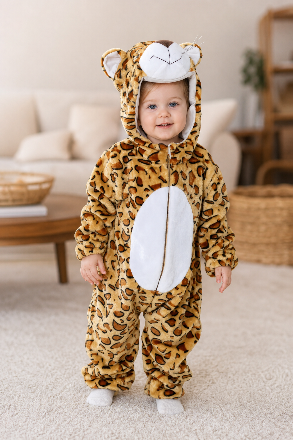 Baby Hooded Halloween Lavender Plush Bat Onesie 3T - Image 6