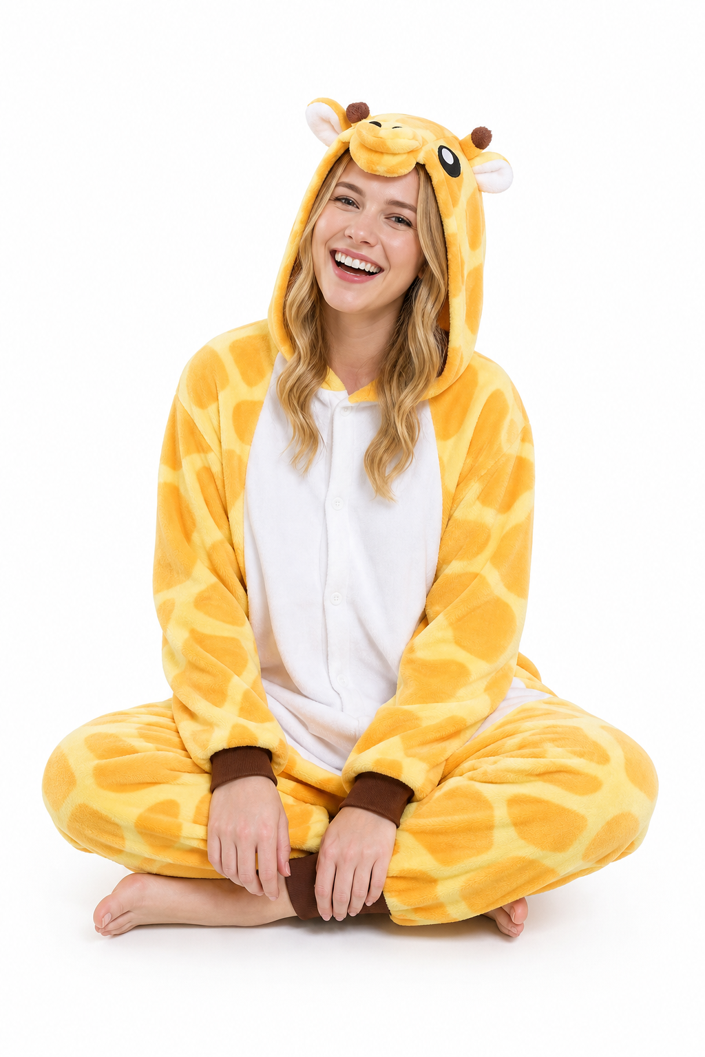Adult Hooded Giraffe Kigurumi Onesie - Image 5