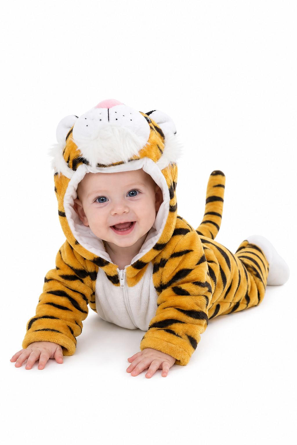 Plush Hooded Baby Tiger Costume - Image 5