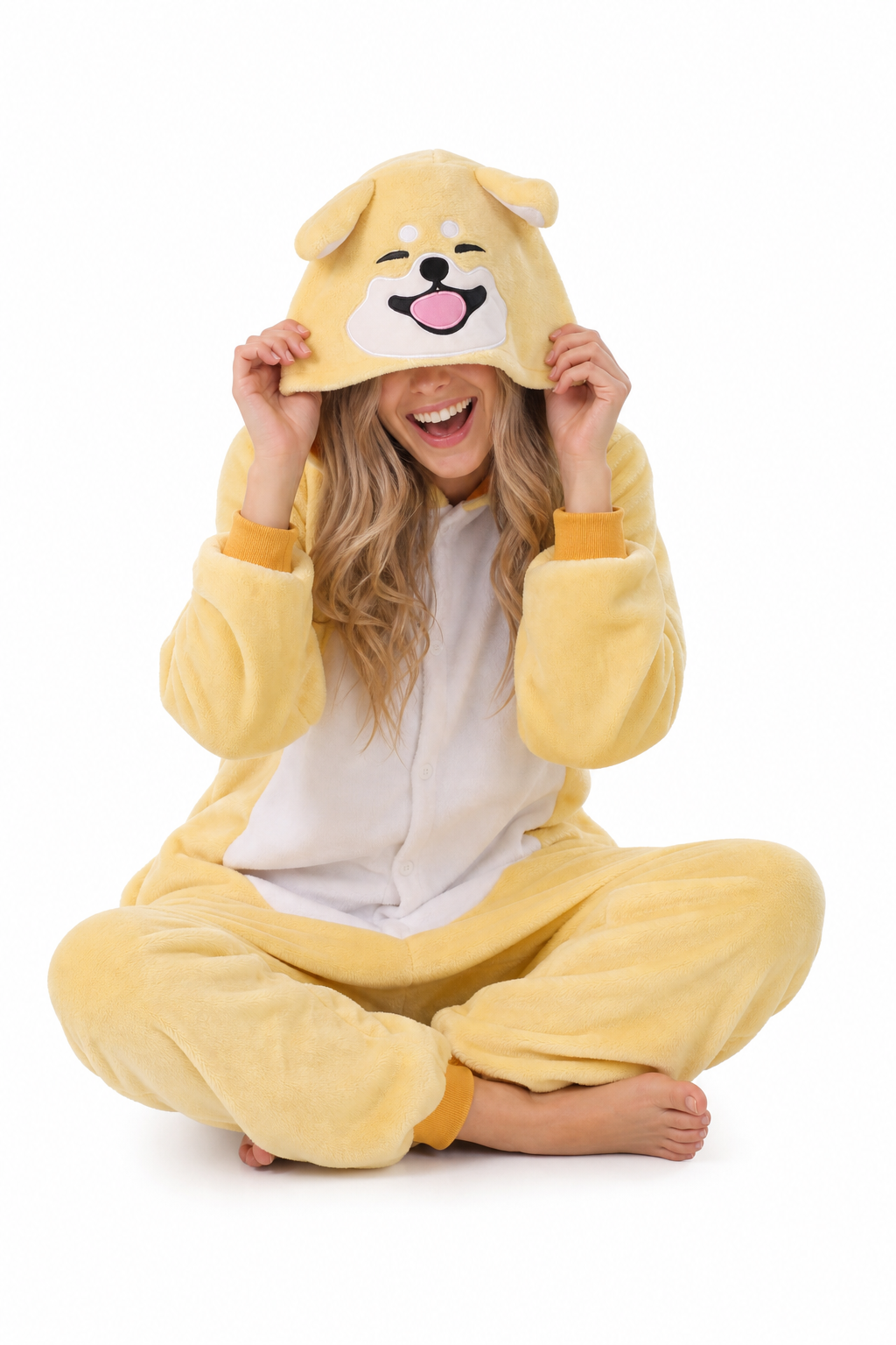 Adult Yellow Shiba Inu Plush Kigurumi - Image 5