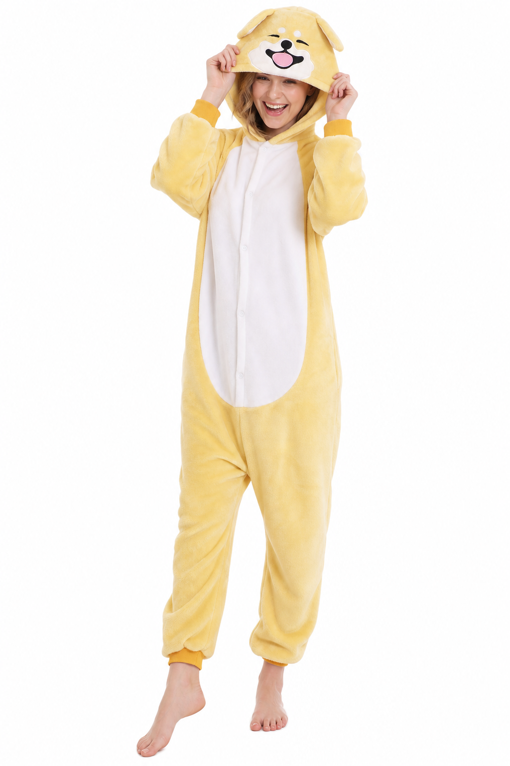 Adult Yellow Shiba Inu Plush Kigurumi - Image 3