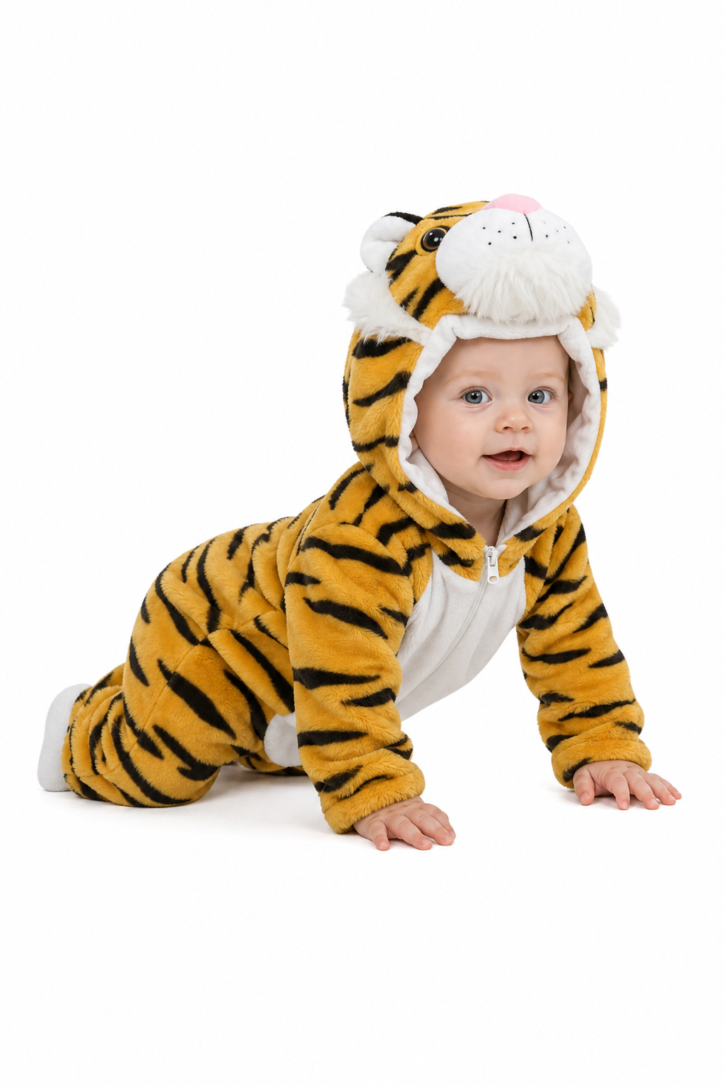 Plush Hooded Baby Tiger Costume - Image 2