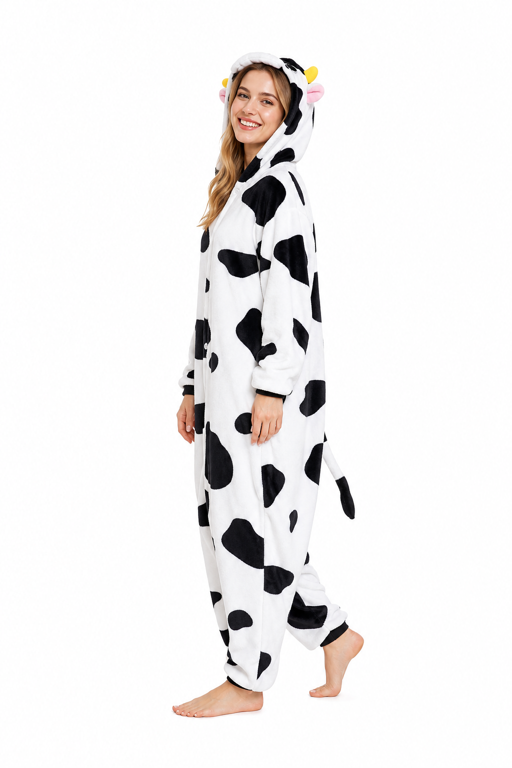 Adult Cow Kigurumi Onesie with Horns - Image 2