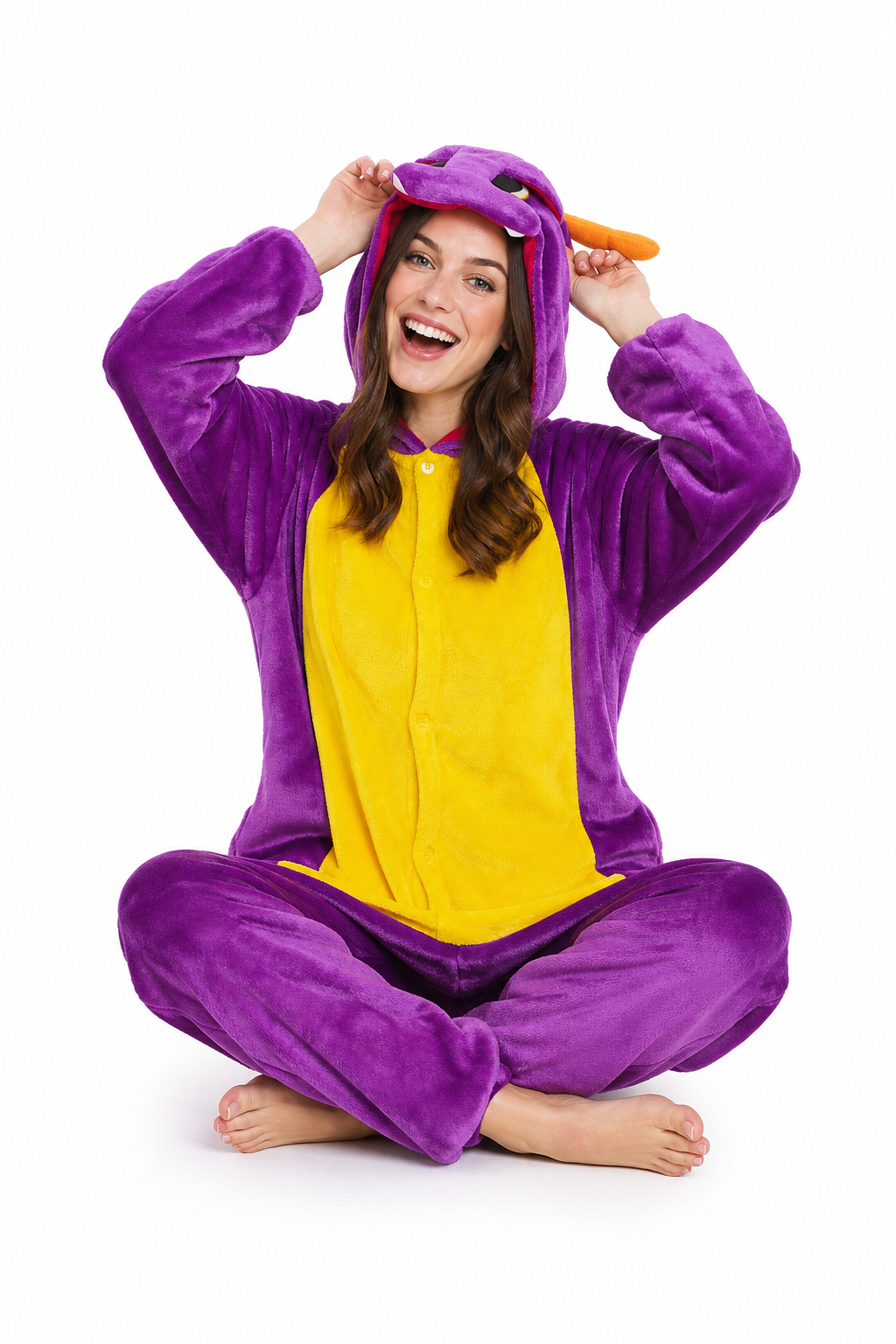 Adult Purple Dragon Kigurumi Onesie - Image 5
