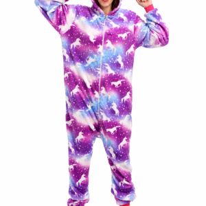 Cozy Unicorn Galaxy Fleece Kigurumi