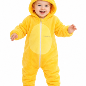 Cute Baby Yellow Duck Plush Hooded Onesie