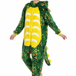 Green Speckled Dinosaur Plush Kigurumi