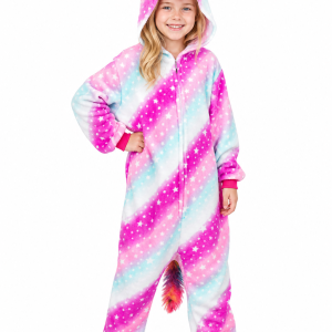 Kids' Multi-Color Unicorn Plush Onesie
