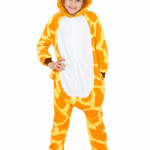 Kids Plush Giraffe Kigurumi Onesie