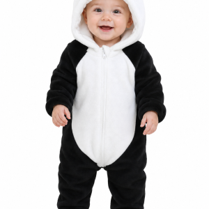 Plush Baby Panda Costume Onesie with Hood