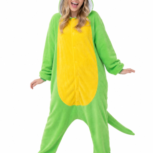 Plush Green Dinosaur Kigurumi with Tail