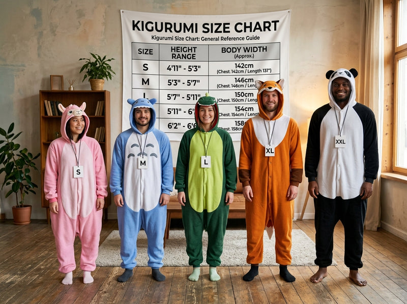 Kigurumi Size Chart: General Reference Guide
